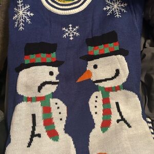 Tipsy Elves Blue Snowman Crewneck Sweater